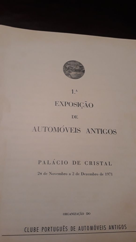 Revista da 1 exposição automóvel antigo.