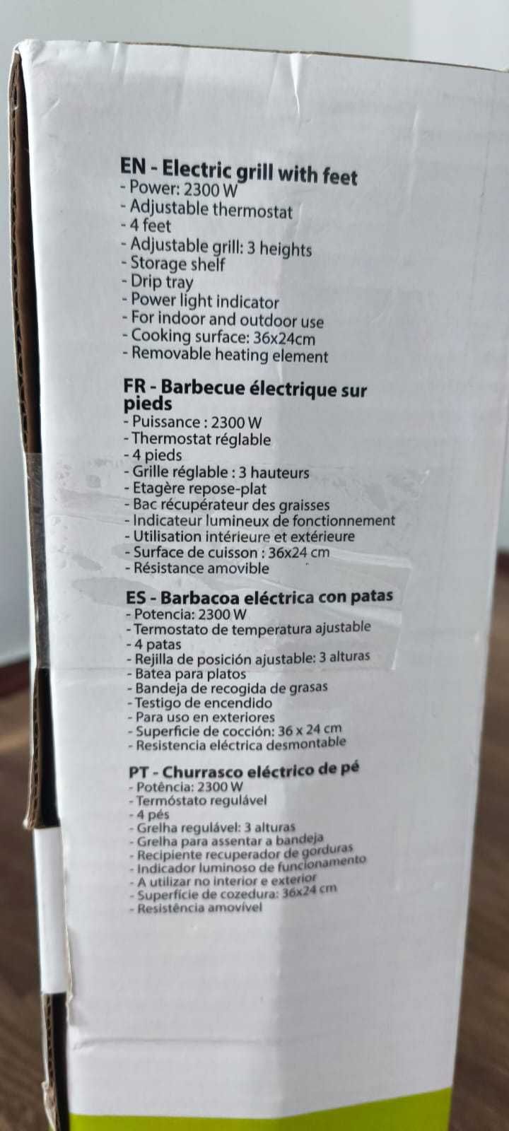 Grelha Elétrica com Pés