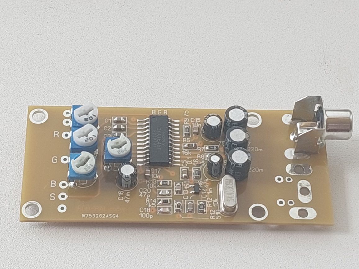 RGB-PAL coder (SONY CXA1645)для "ретро" компьютеров ZX Spectrum  и др.