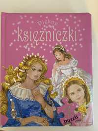 Książka „piękne księżniczki” z puzzlami