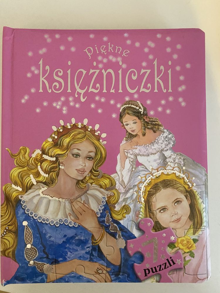 Książka „piękne księżniczki” z puzzlami