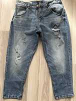 Jeans spodnie męskie rybaczki bermudy Rebel W31