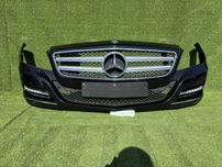 Бампер передній комплектний Mercedes CLS w218 в чорному 197кольорі