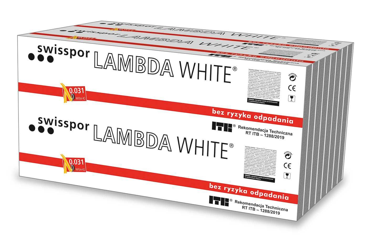 Swisspor styropian grafitowy LAMBDA WHITE FASADA 031 / Dostawa gratis!