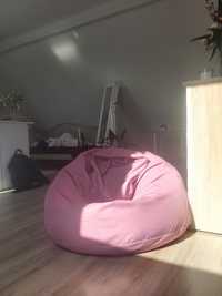 Pufa - fotel różowa