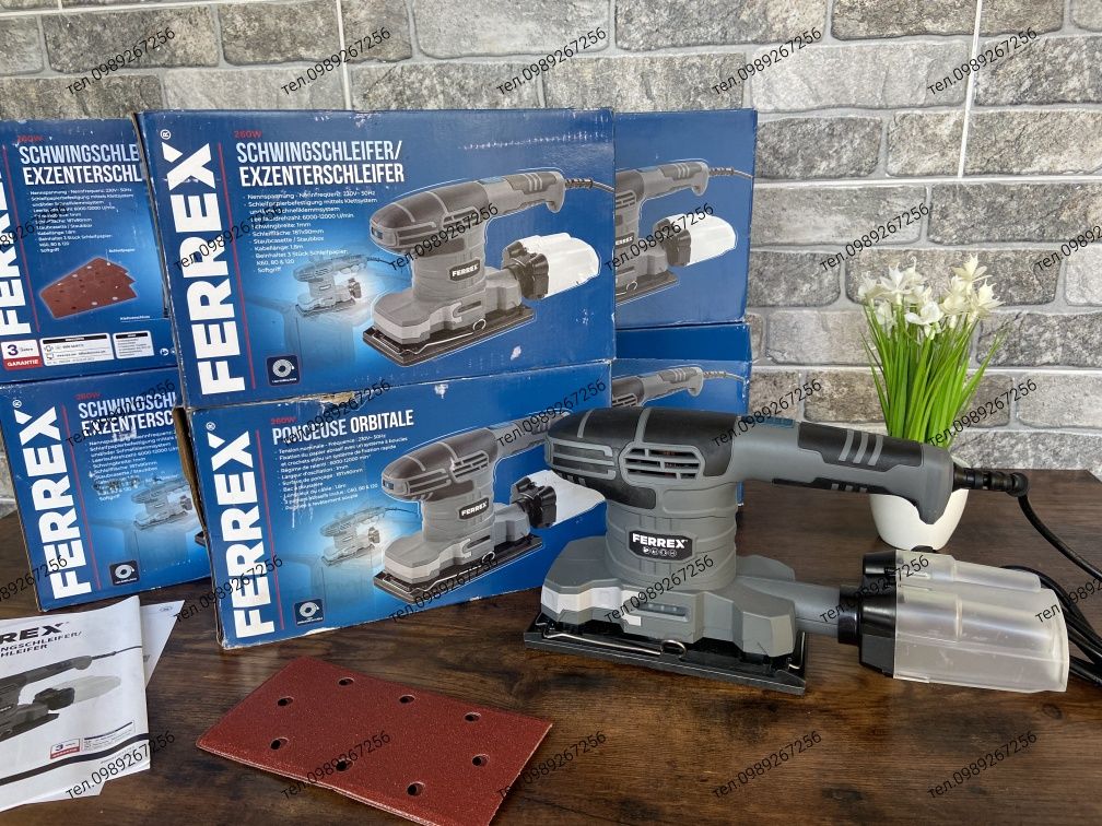 Шліфмашинка вібраційна FERREX XYZ638 Німеччина