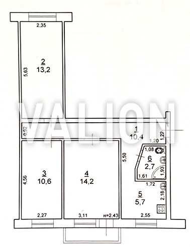 Продаж без % 3к квартири по вул. Генерала Воробйова (Курська),18