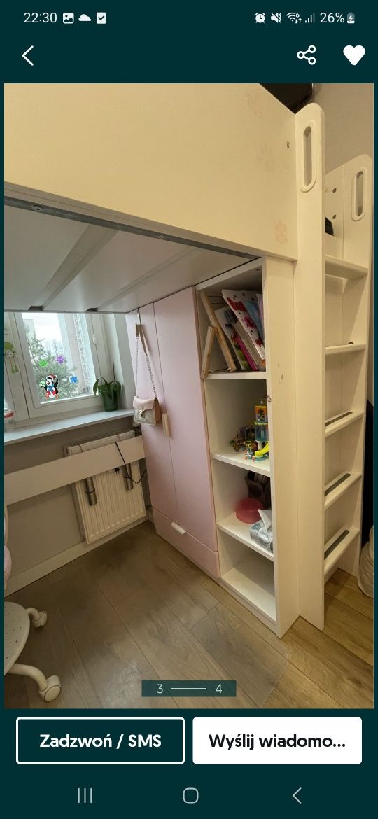 Łózko piętrowe ikea