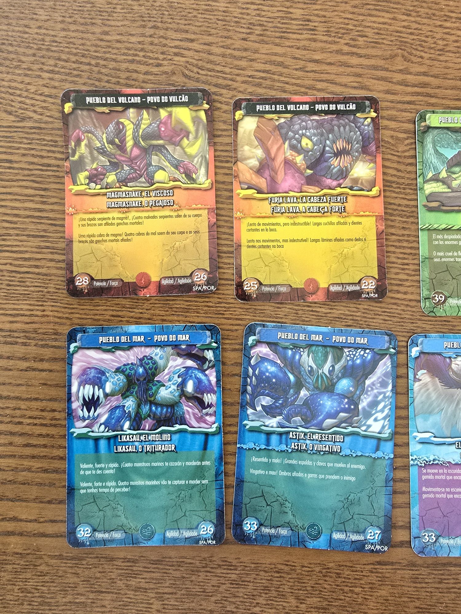Lote de 10 cartas Gormiti Elemental Fusion