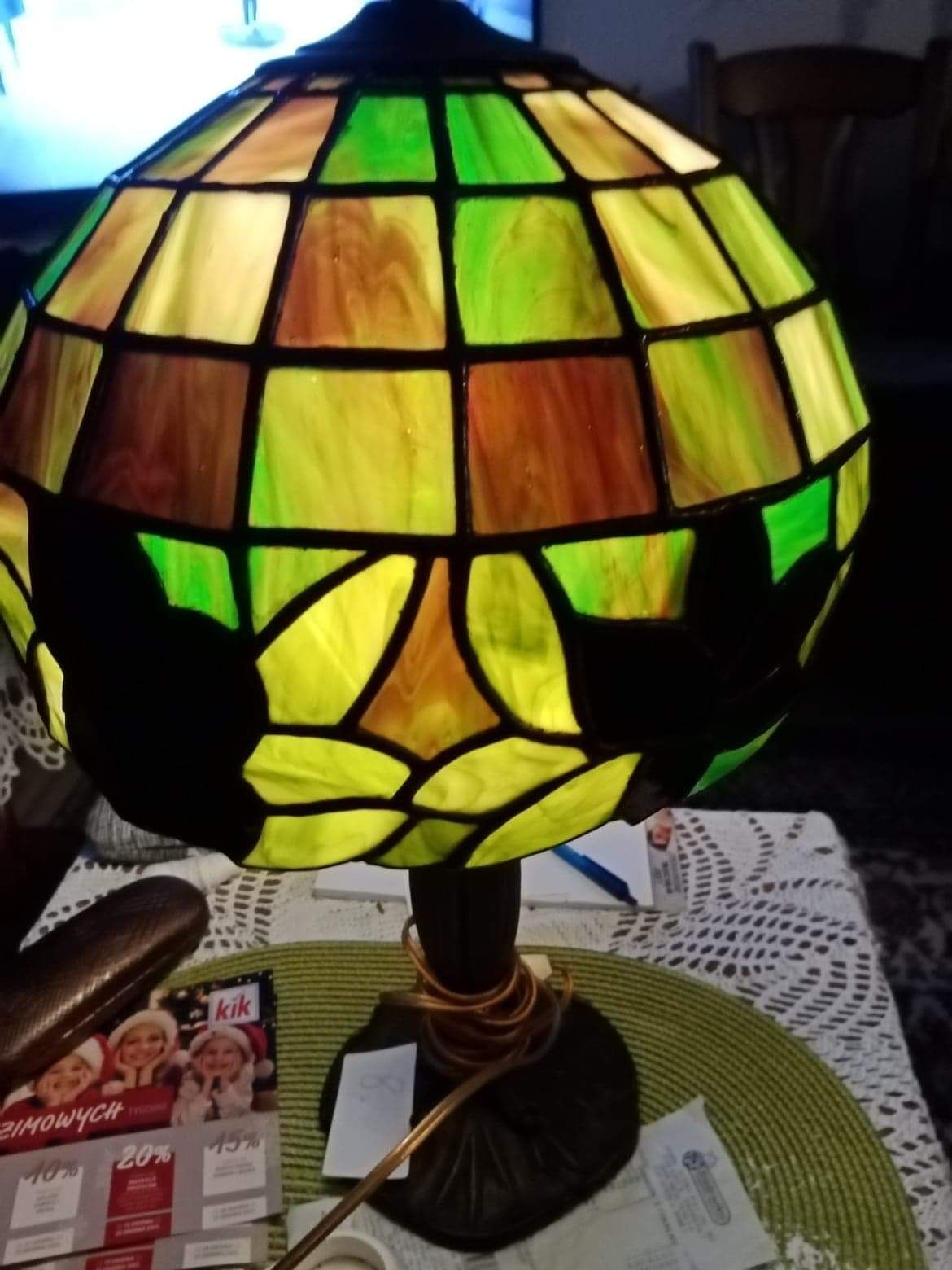 Recznie robiona Lampa Tiffany