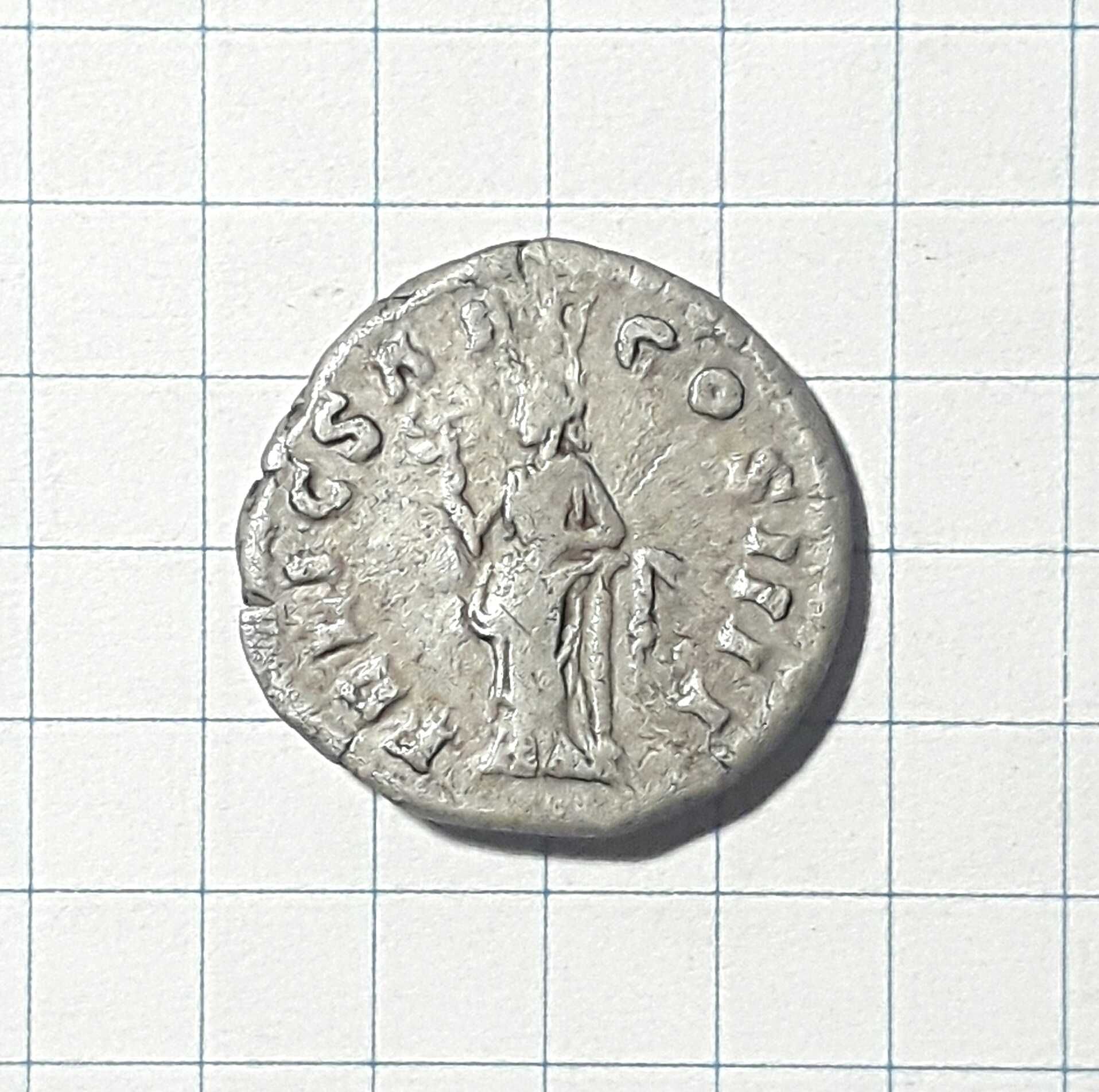 Динарий Антонина Пийя (Богиня Фелицитас). Серебро