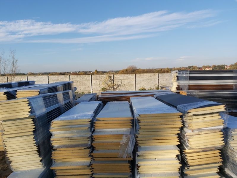 Płyta warstwowa 40 mm NOWA, ścienna, dachowa II gat