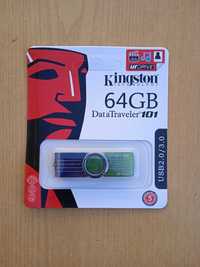 Флешка USB Kingston 64gb DataTravel 101 Новая Гарантия