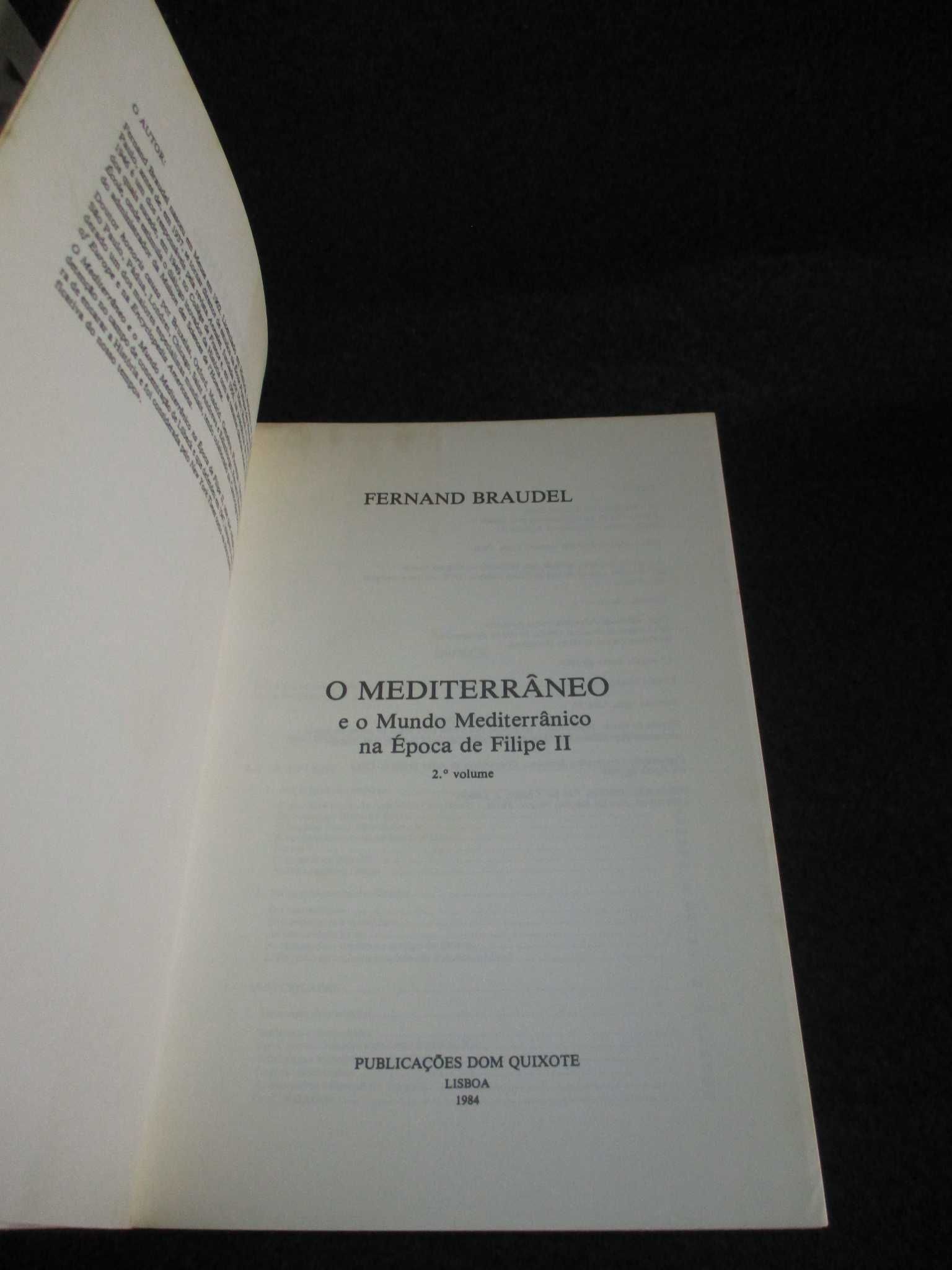 Livros O Mediterrâneo e o Mundo Mediterrânico Fernand Braudel Completo