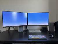 Dual Monitor 2x Dell U2515H 25" QHD IPS 60hz + Suporte duplo