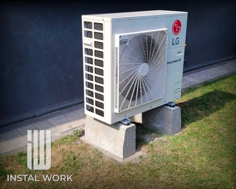 KOMPLET Z MONTAŻEM pompa ciepła LG 9 kW + zbiorniki CWU / bufor