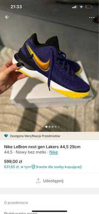 Nike lebron 44,5 rezerwacja dla loli