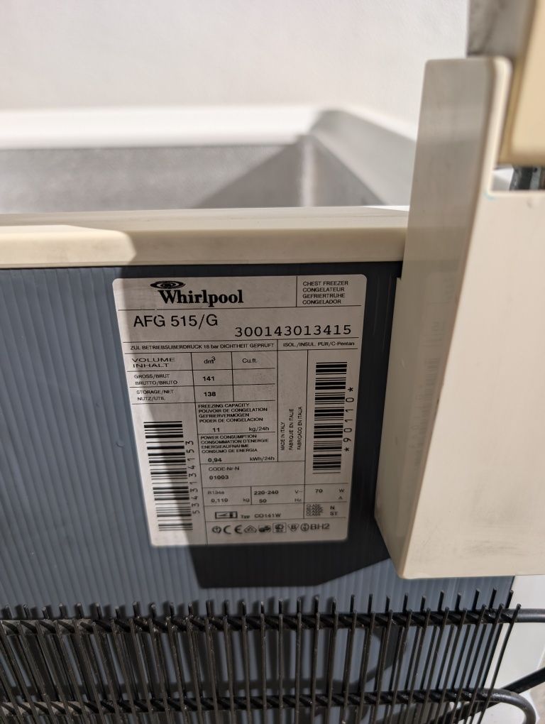 Arca horizontal quadrada Whirlpool