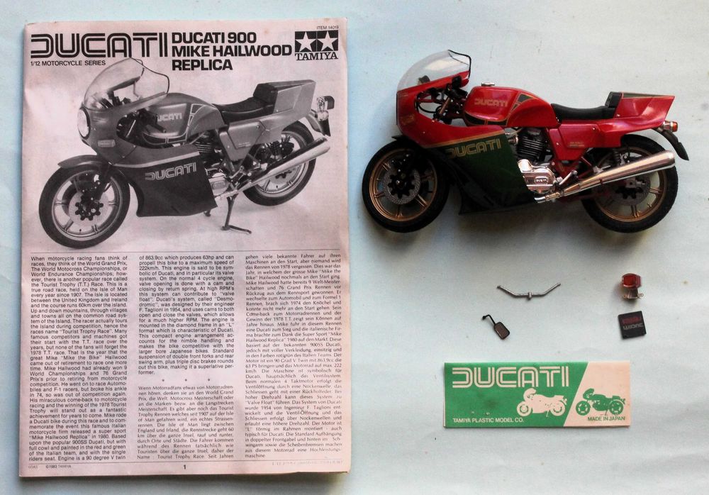 Ducati 900 Mike Hailwood 1//12 Tamiya