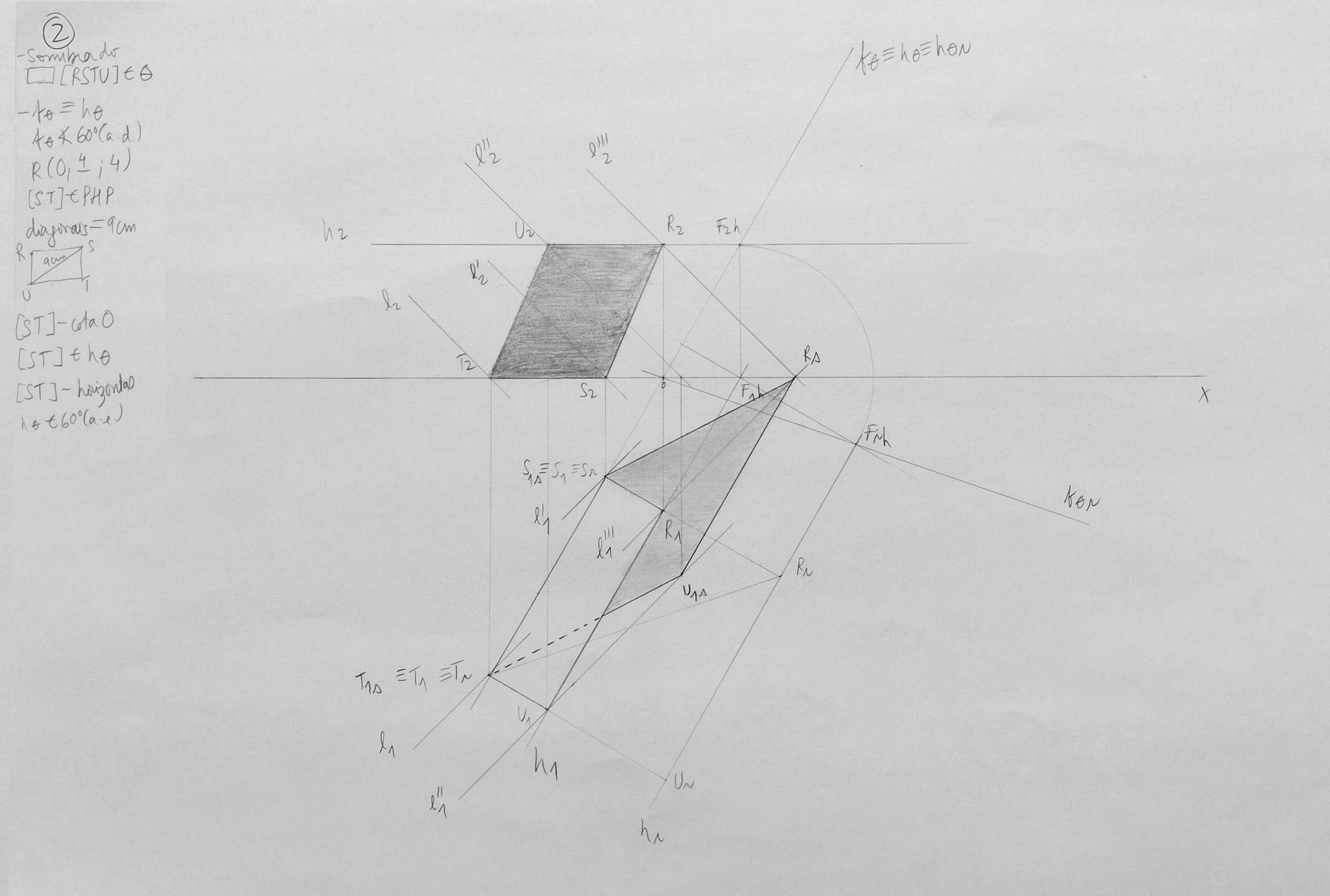 Explicação Geometria Descritiva GD Ens. Secundário / Preparação Exame