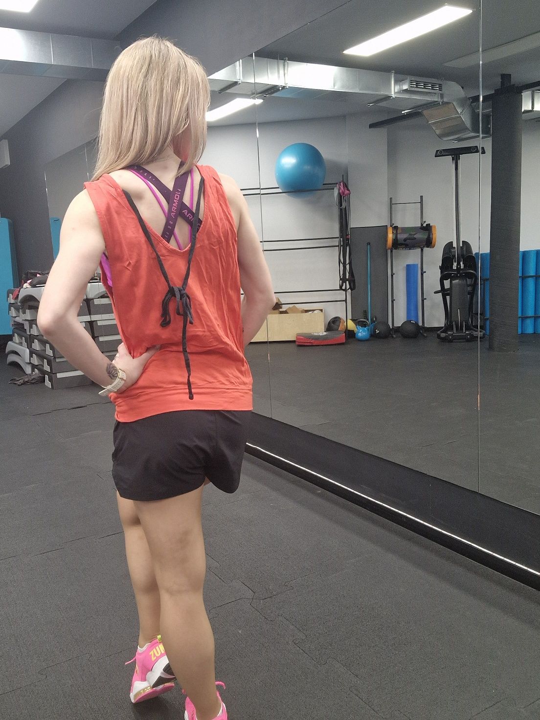 Zumba top koszulka XS sexy wycięcia b.dobry stan