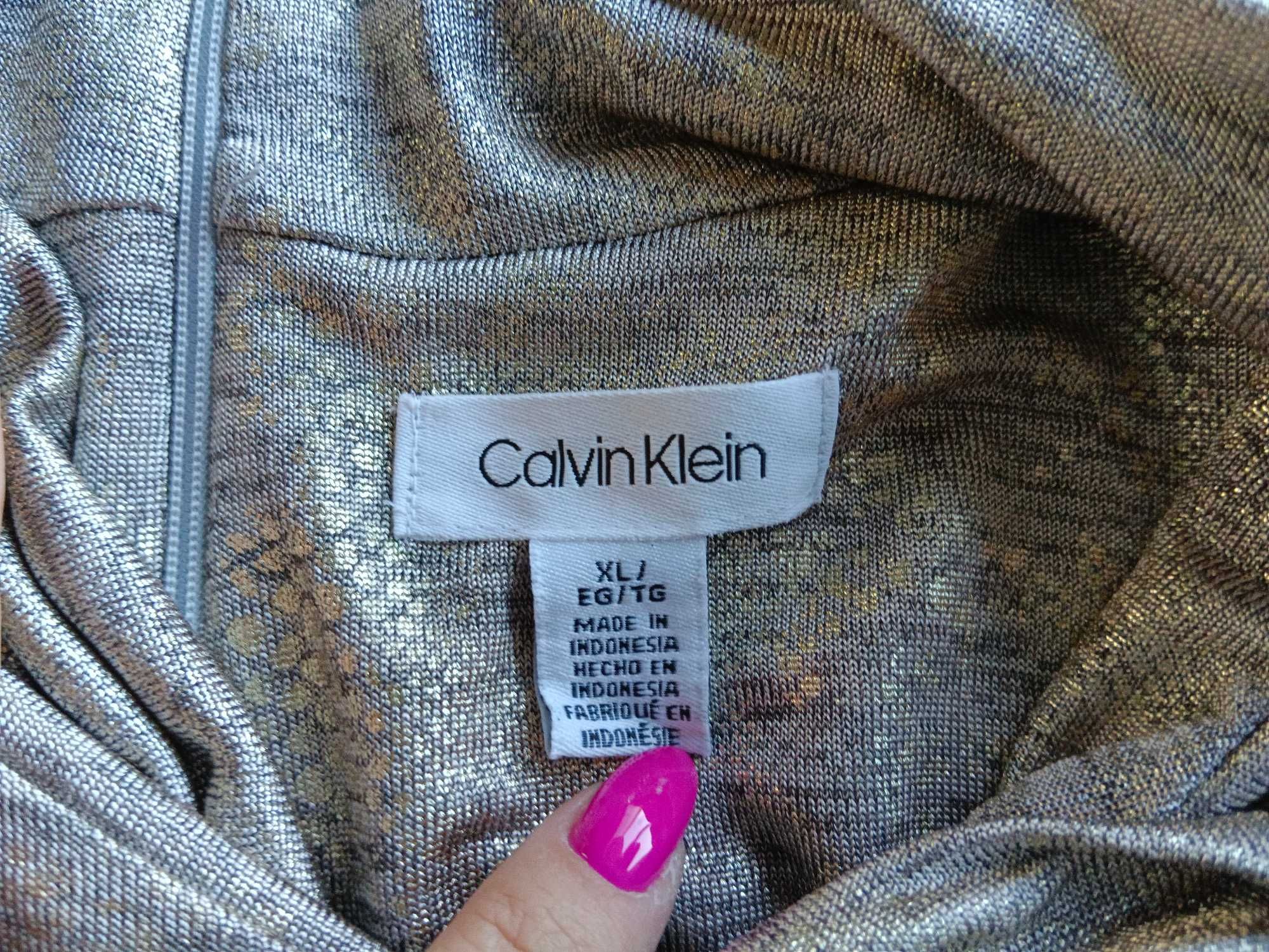 Złota bluzka Calvin Klein