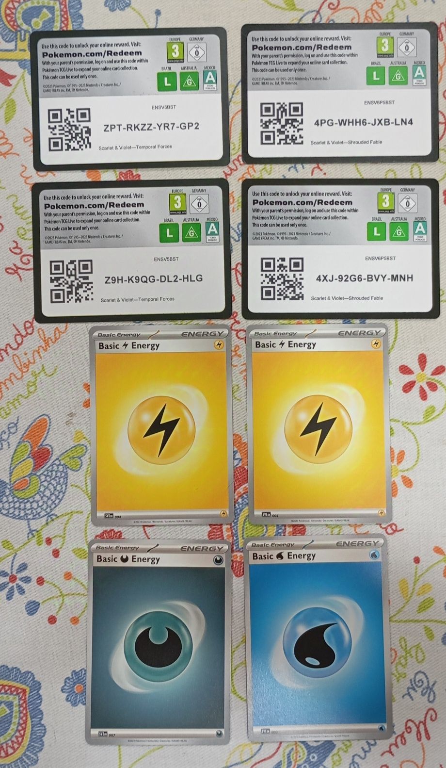 Cartas Pokémon novas