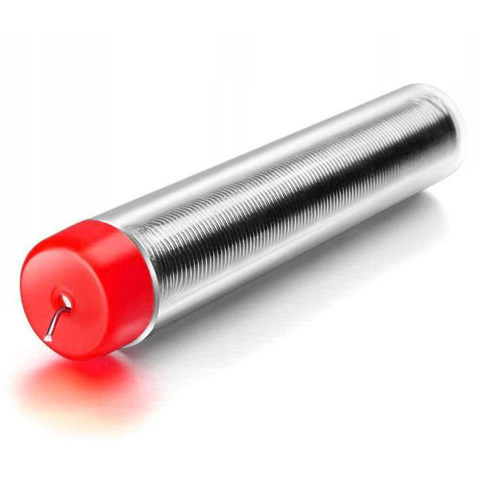 Cyna w fiolce do lutowania lutownicza 1 mm 12 g z topnikiem spoiwo