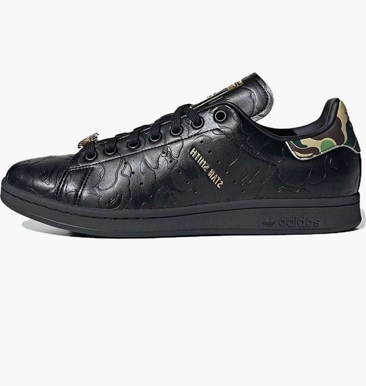 Кросівки унісекс Adidas Bape X Stan Smith Black
