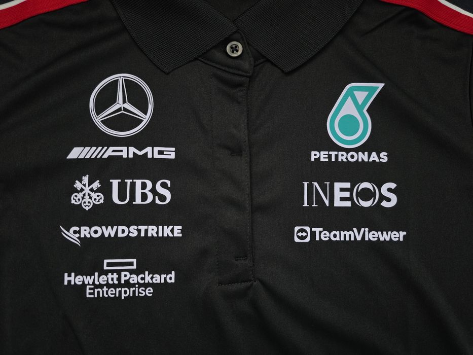 Mercedes AMG Petronas Formula One Team 2023, damskie polo, F1,Hilfiger