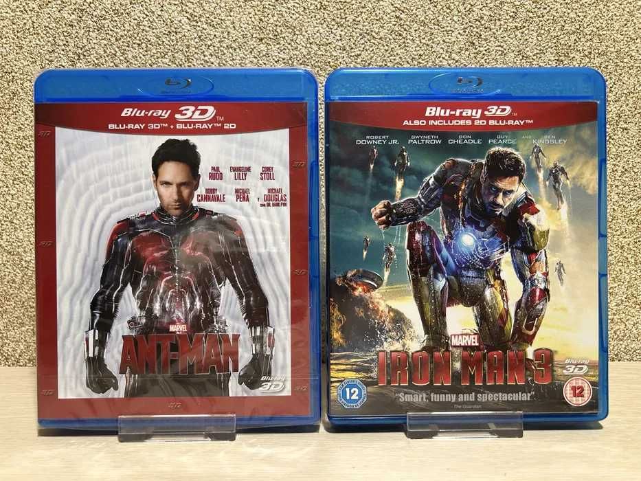 Blu-ray диски Marvel Мстители 1-3 /Тор 1-3 / Человек-паук с переводом.