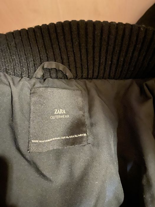 Куртка чорна довга Zara