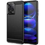 Carbon Case etui Xiaomi Poco X5 Pro 5G elastyczny silikonowy karbonowy