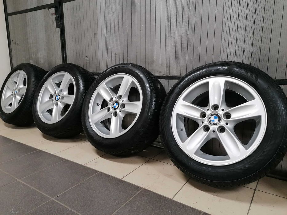 Alufelgi 16 z oponami zimowymi NOKIAN 205/55r16 BMW 5x120