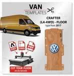 Підлога фанера Volkswagen Crafter Transporter T5 T6 Caddy ЧПУ розкрій