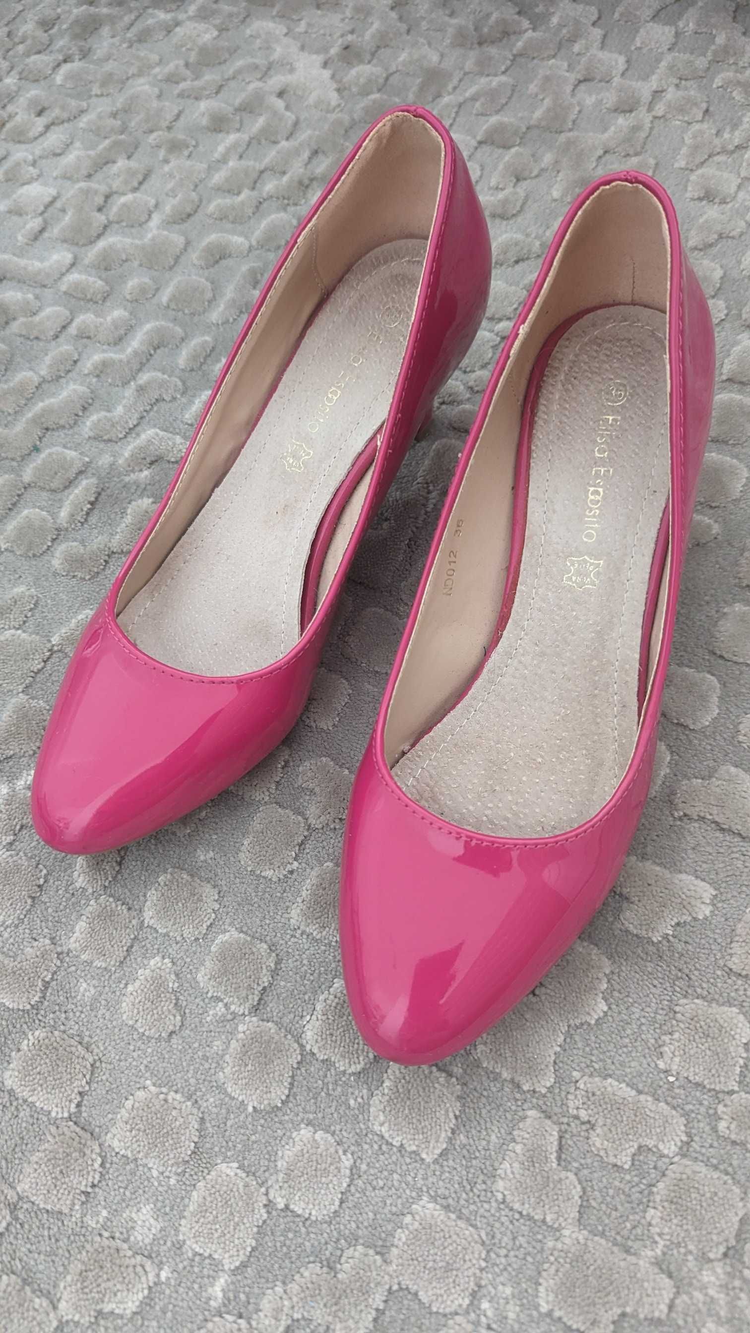 Buty szpilki fuksja 36/37