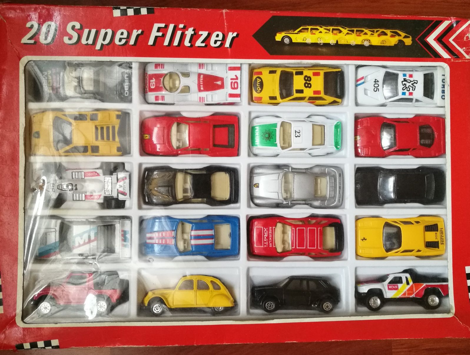 20 Super Flitzer MC Toy -Resoraki dawne samochodziki z zachodu