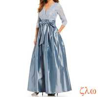 Платье вечернее голубое, размер 52-54