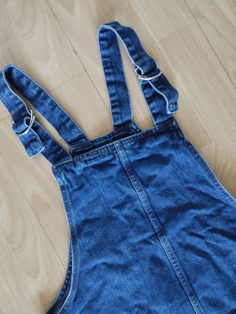 Sukienka ogrodniczka jeans jeansowa L