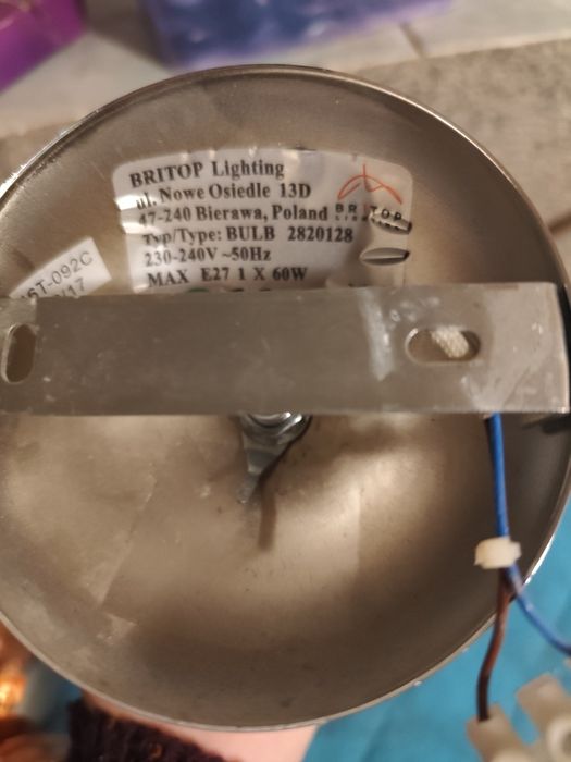 Żyrandol żarówka retro