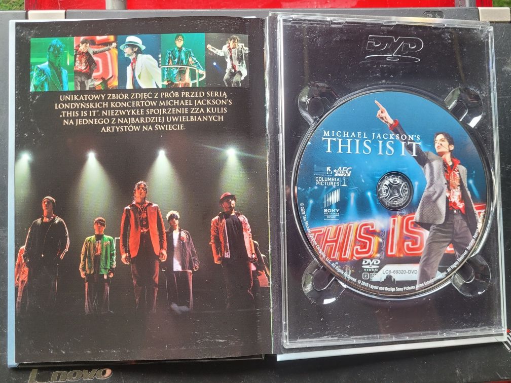 DVD booklet Michael Jackson's This is It 2010 Sony / napisy PL