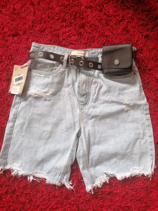 Spodenki jeans dziury przetarcia r L/XL Andżela nowe