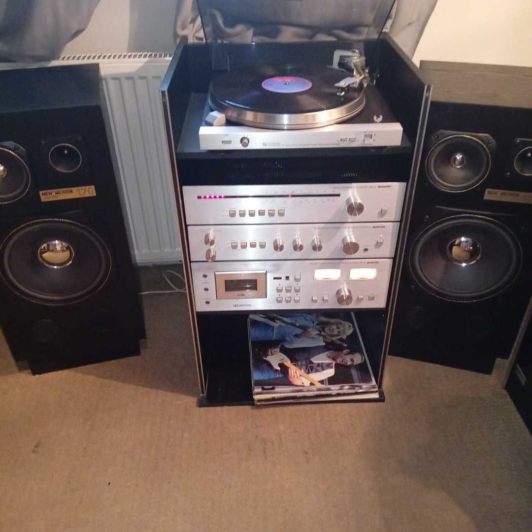 unitra wieża ZM1007 gramofon ,szafka ,kolumny