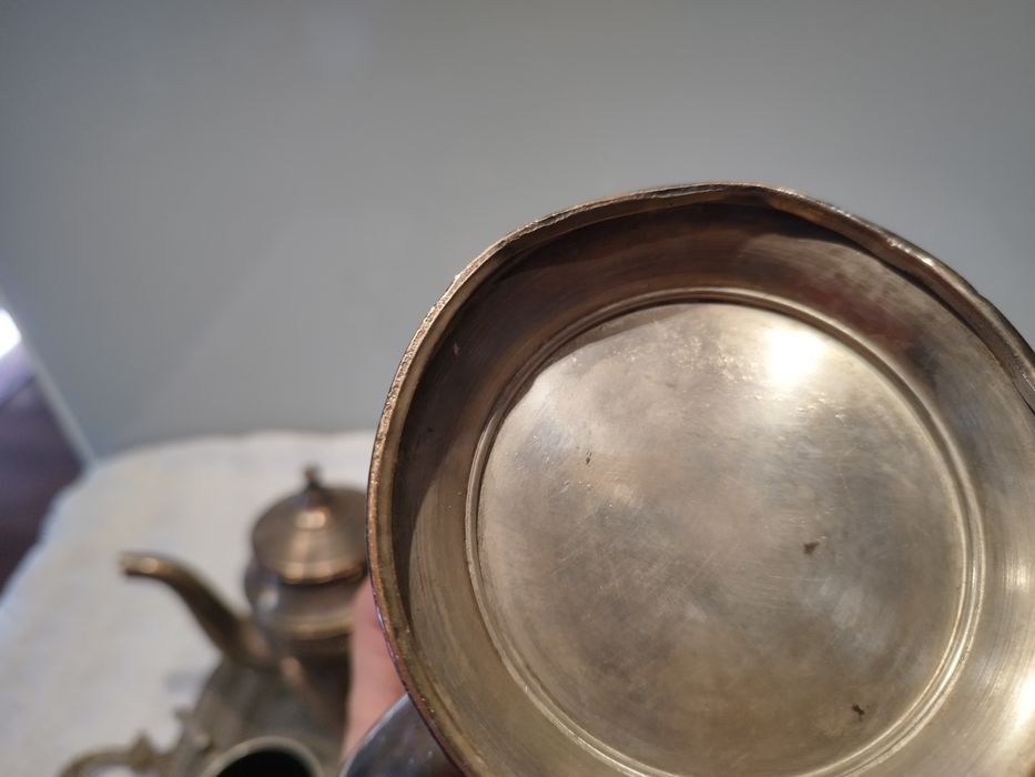 Conjunto de chá/café em estanho