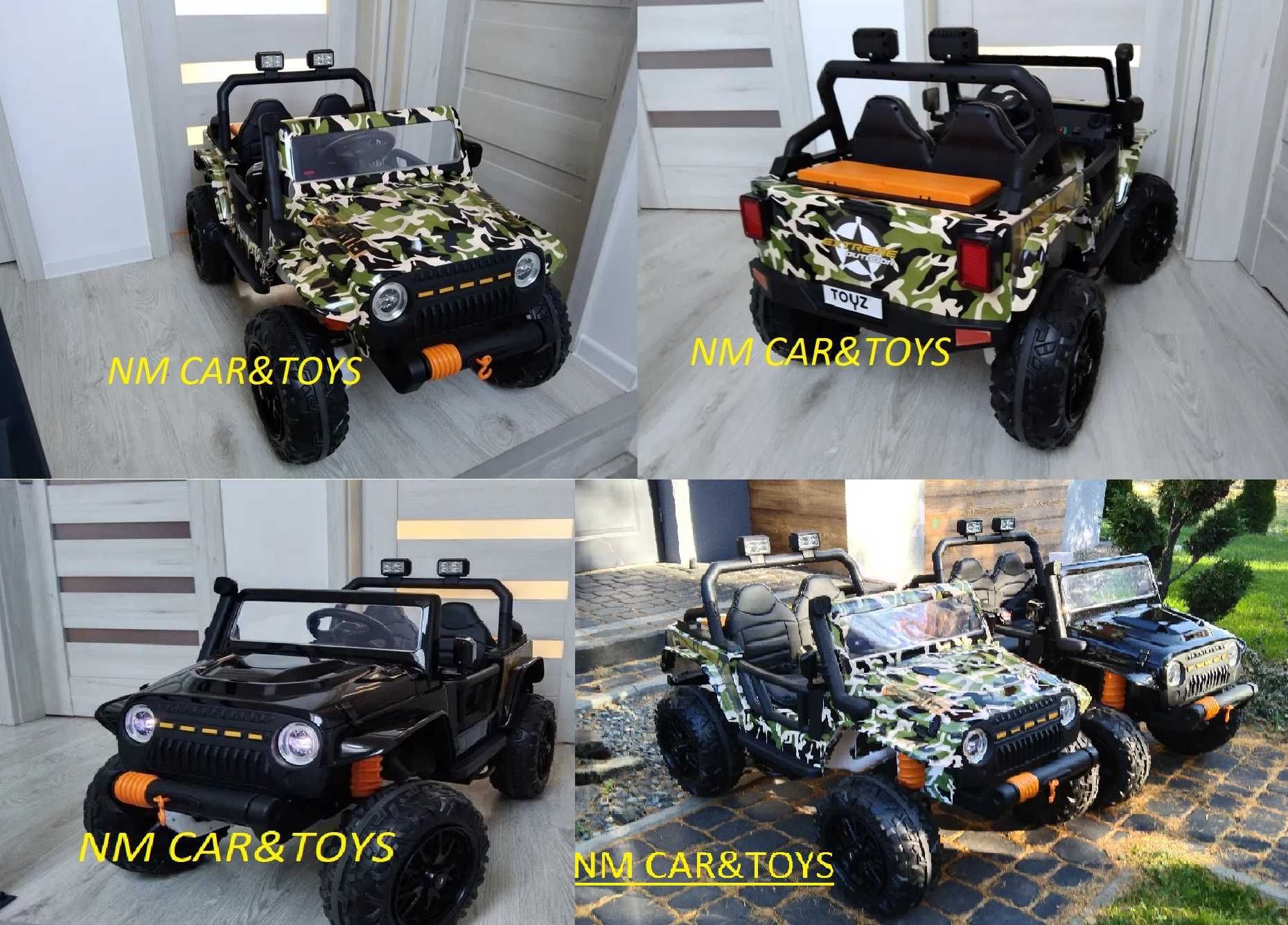 udźwig 100kg 2os. samochód jeep Auto na akumulator 4x4 180W lakier.