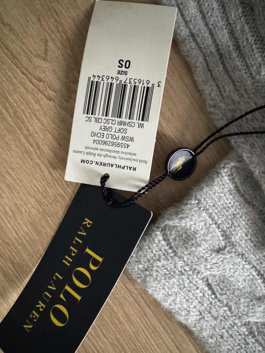 Szalik wełniano kaszmirowy Ralph Lauren