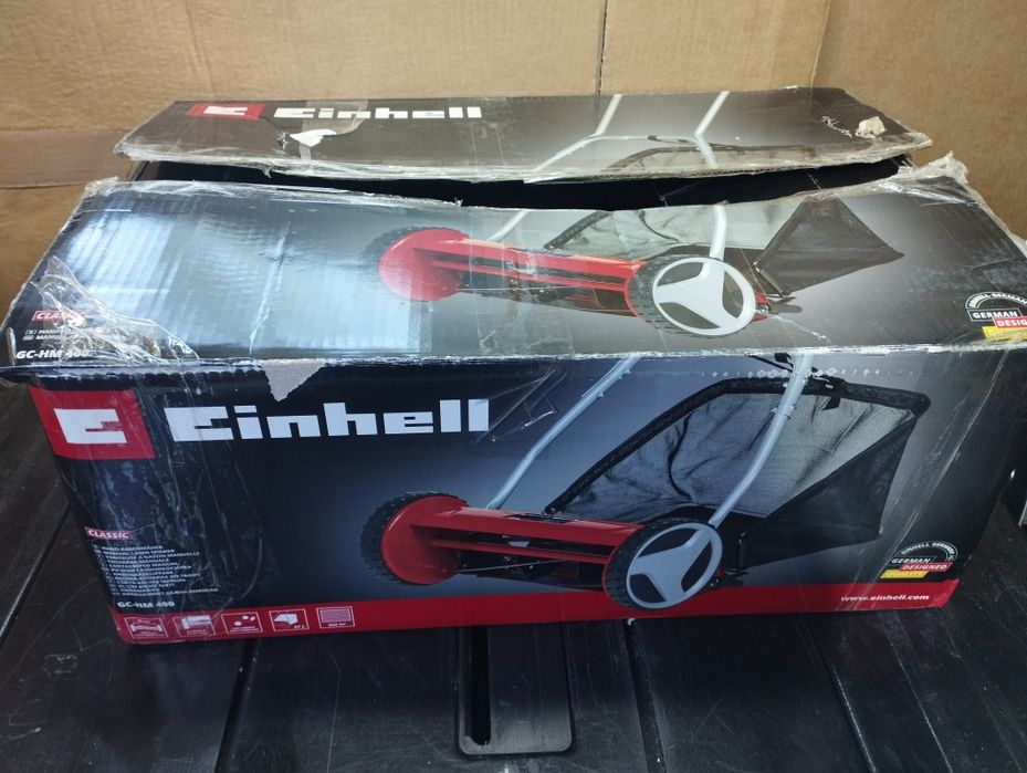 Nowa kosiarka Einhell z koszem