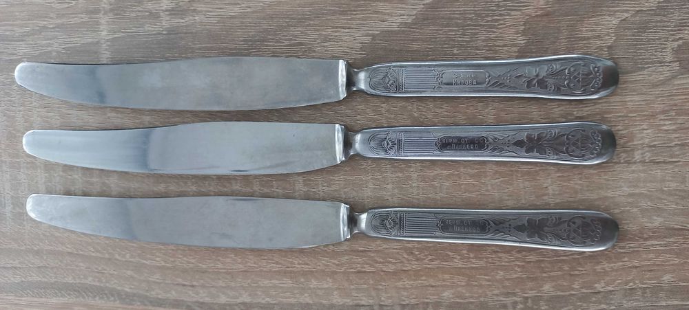 Komplet 6-ciu noży produkcji radzieckiej