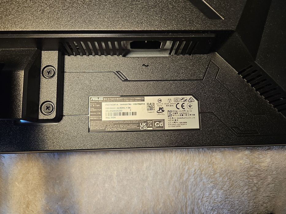 Monitor Asus Tuf Gaming VG279QM1A 240 Hz 27 cali  1 ms