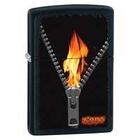 Zapalniczka ZIPPO Zipper 2, Black Matte Z28309 + gratis